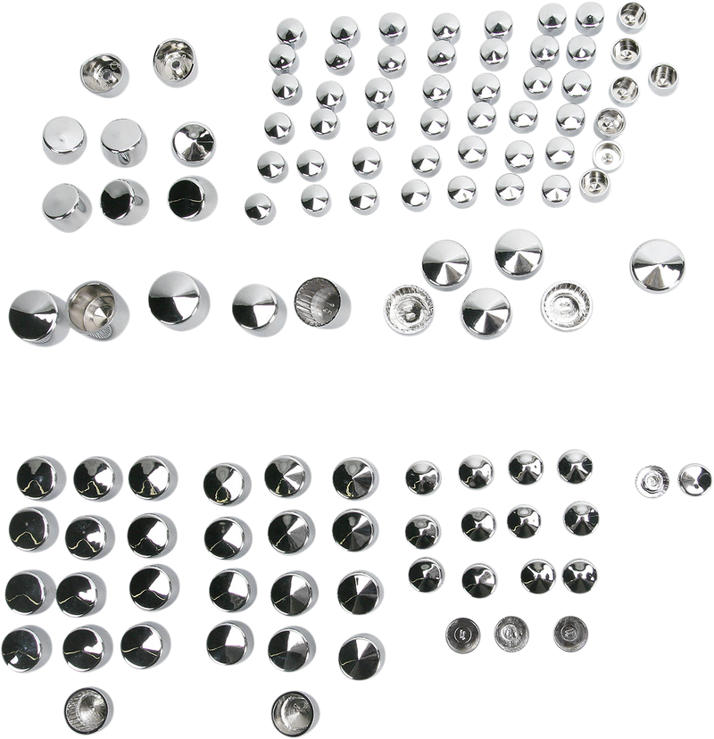 DRAG SPECIALTIES Bolt Cover Standard Kit - Chrome