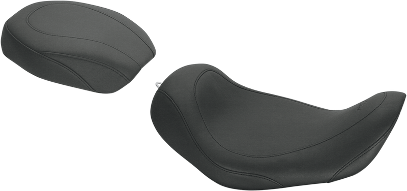 MUSTANG Wide Tripper™ Solo Seat - Smooth - Black - Dyna '06-'17