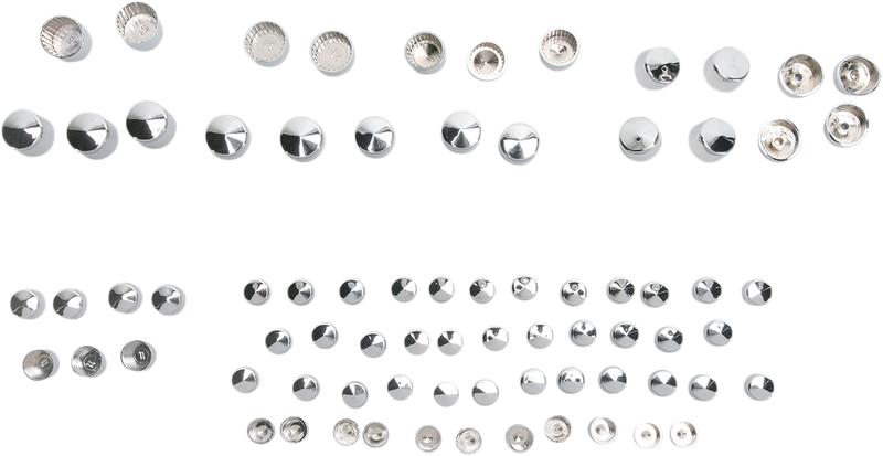 DRAG SPECIALTIES Bolt Cover Standard Kit - Chrome