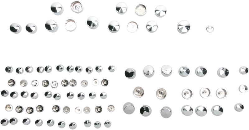 DRAG SPECIALTIES Bolt Cover Standard Kit - Chrome