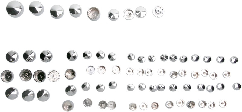 DRAG SPECIALTIES Bolt Cover Standard Kit - Chrome