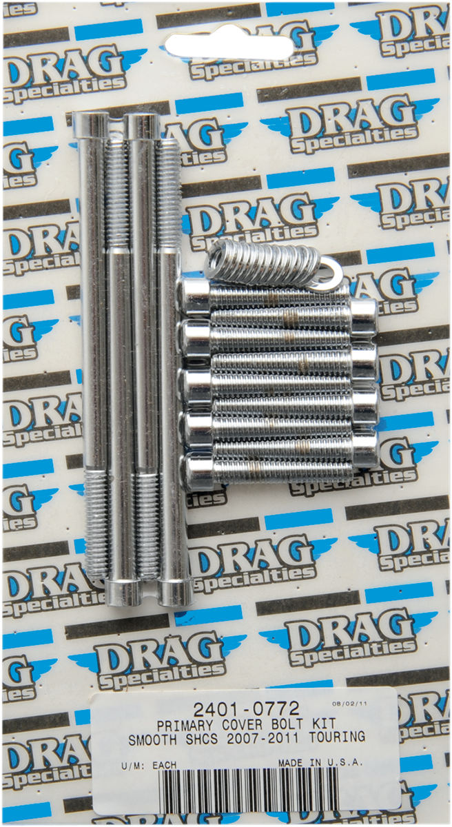 DRAG SPECIALTIES Chrome Bolt Kit - Primary - Smooth - Touring