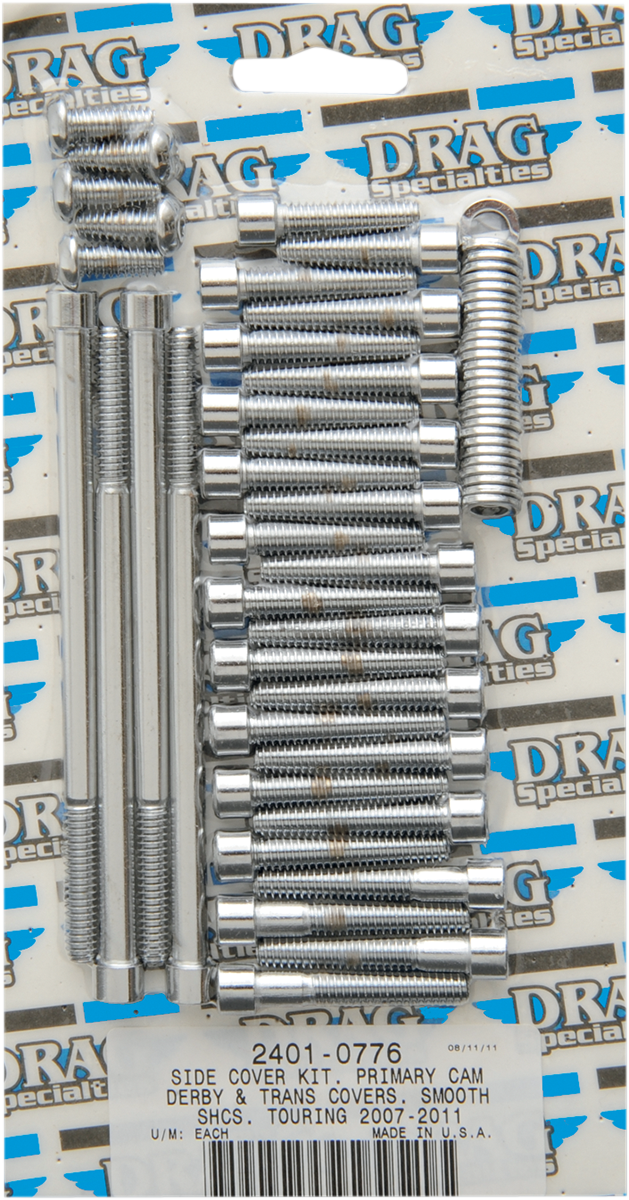 DRAG SPECIALTIES Chrome Bolt Kit - Transmission - Smooth - Touring