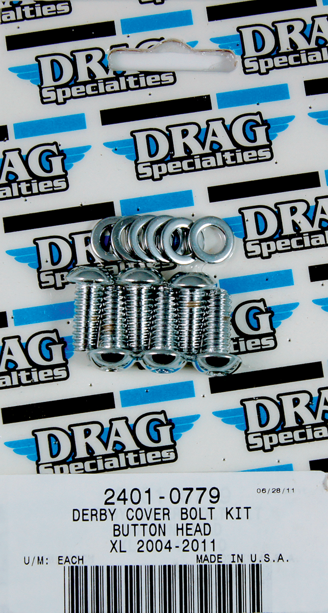 DRAG SPECIALTIES Chrome Bolt Kit - Derby - Torx - XL