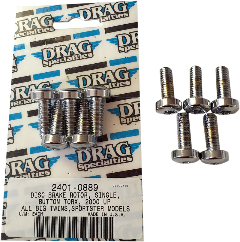 DRAG SPECIALTIES Disc Brake Hub Mounting Kit - Front - Chrome