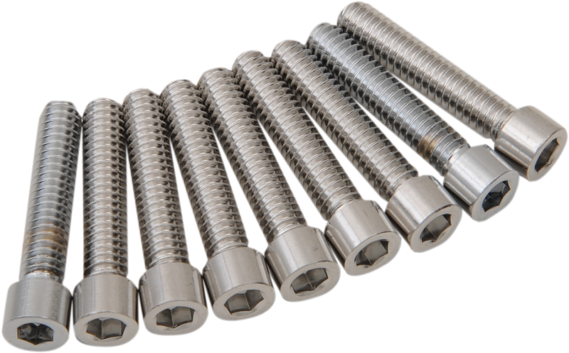 DRAG SPECIALTIES Chrome Bolt Kit - Camshaft Cover - Chrome - Smooth - M8