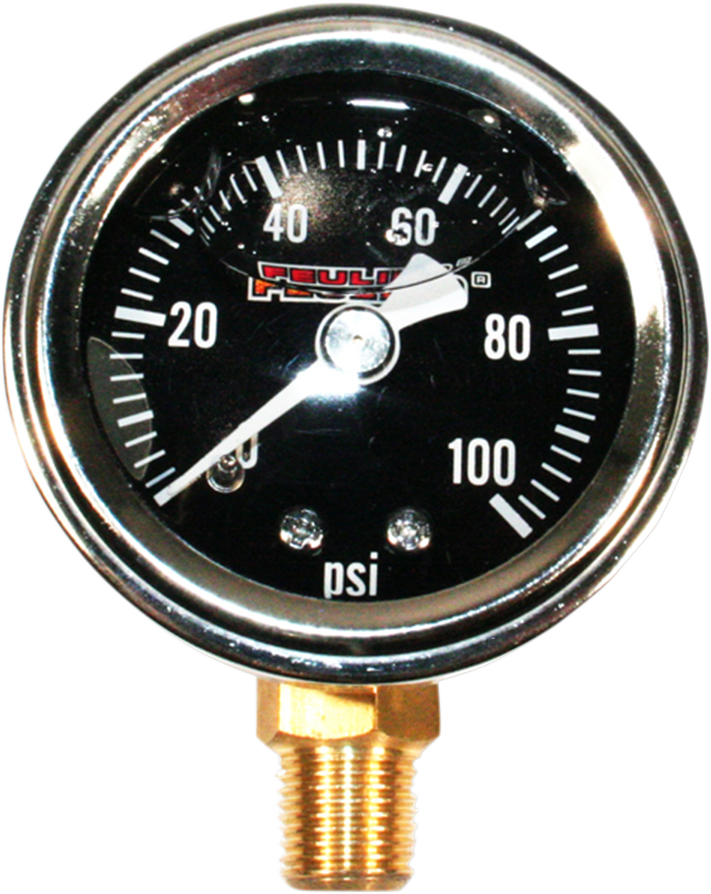 FEULING OIL PUMP CORP. Oil Pressure Gauge - 1.5" Dial - Bottom Port - Black Face
