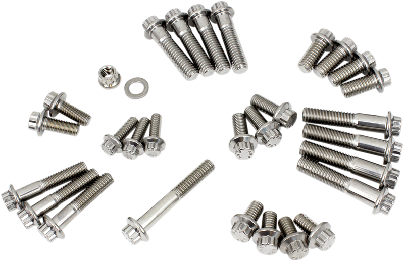 FEULING OIL PUMP CORP. Fastener Kit - Chassis - 12-Point/Dress-Up - M8 Softail
