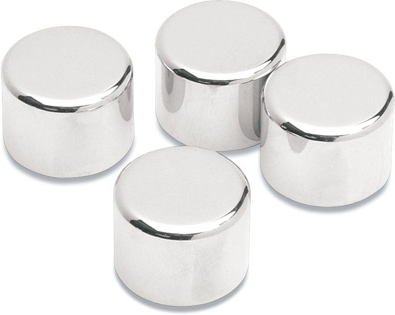 DRAG SPECIALTIES Chrome Rocker Box Bolt Covers - Twin Cam - 4 Pack