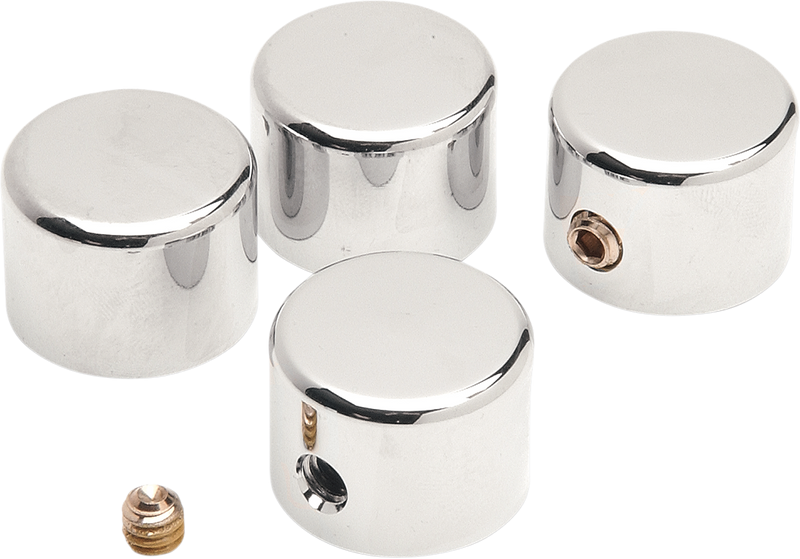 DRAG SPECIALTIES Chrome Head Bolt Covers - 4 Pack