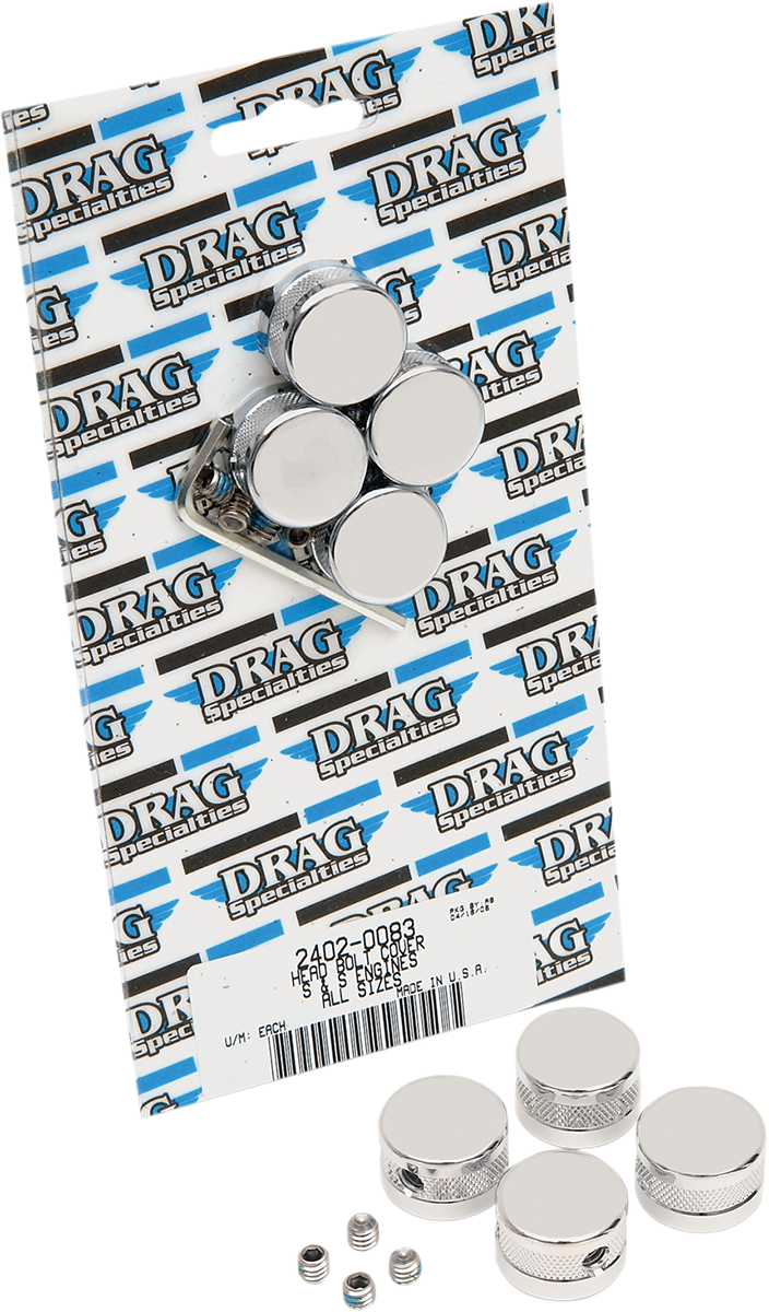 DRAG SPECIALTIES S&S Engine Head Bolt Cover -  Chrome