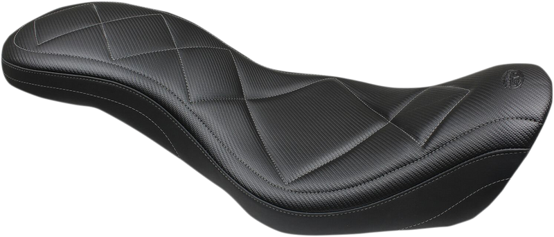 MUSTANG Super Tripper™  One-Piece 2-Up Seat - Carbon - Dyna '06-'17