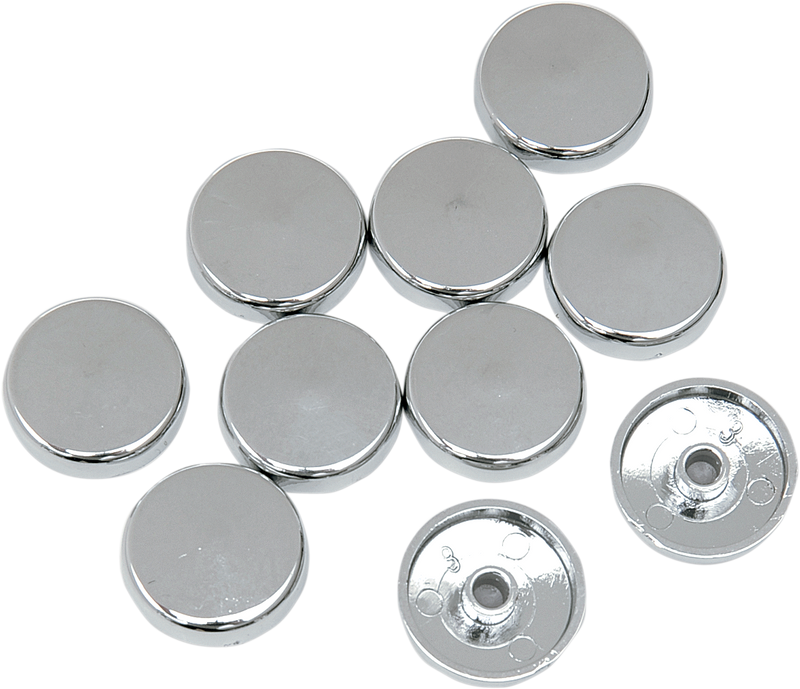 DRAG SPECIALTIES Chrome Bolt Covers - Torx - 5/16" - 10 Pack