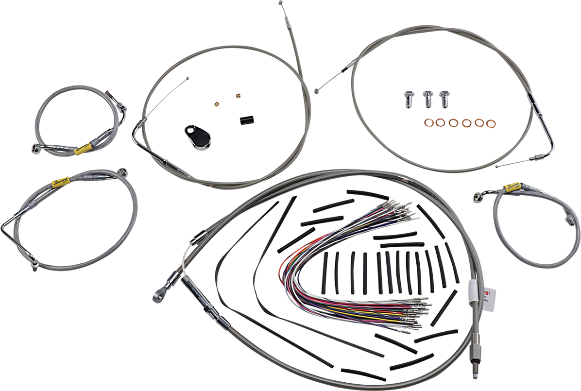 BURLY BRAND Control Kit Early Touring Bikes 13" Bagger Bar Handleb