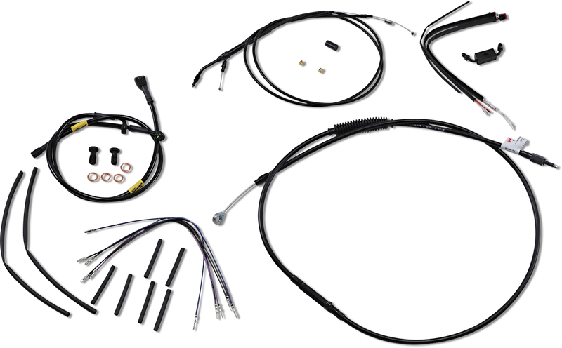 BURLY BRAND Handlebar Cable and Brake Line Kit - 16" Wide Glide Gorilla Handlebars