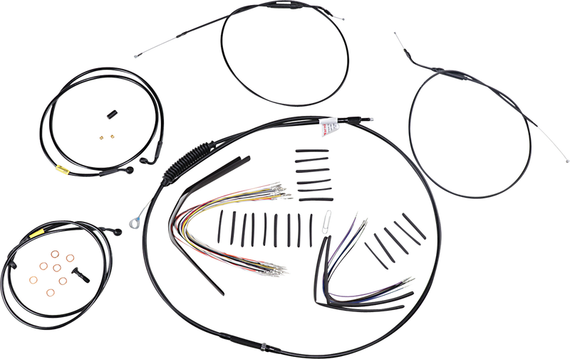 BURLY BRAND Control Kit - 16" Ape Hanger Handlebars