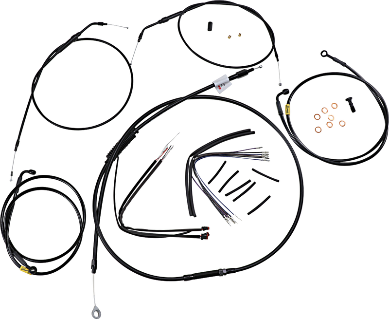 BURLY BRAND Control Kit - 16" Ape Hanger Handlebars