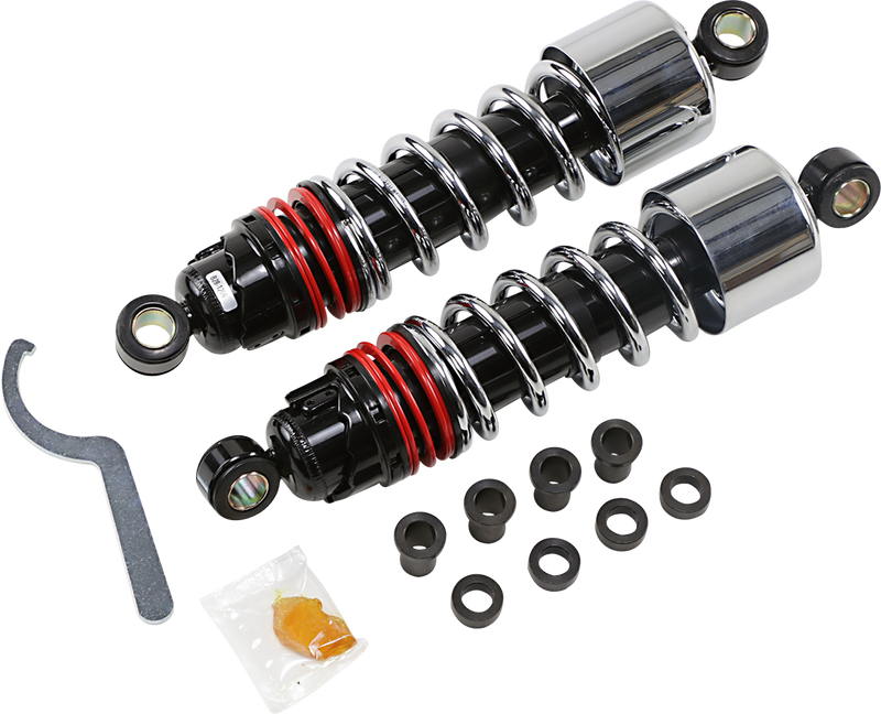 BURLY BRAND Slammer Plus Shocks - Chrome - XL