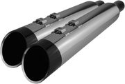 KHROME WERKS 4-1/2" HP-Plus® Slip-On Mufflers - Chrome with Edge Tip 202685