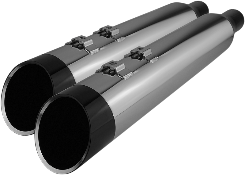 KHROME WERKS 4-1/2" HP-Plus® Slip-On Mufflers - Chrome with Edge - Touring 202765