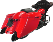 KHROME WERKS 4-1/2" HP-Plus® Slip-On Mufflers - Black with Edge - Touring 202885