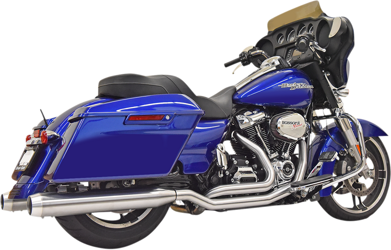 BASSANI XHAUST True Dual Exhaust - Stainless Steel - 2017-2024 TOURING MODELS