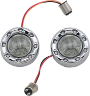 CUSTOM DYNAMICS ProBEAM® Bullet Ringz™ 1157 Rear Turn Signals - Chrome - Smoke Lens