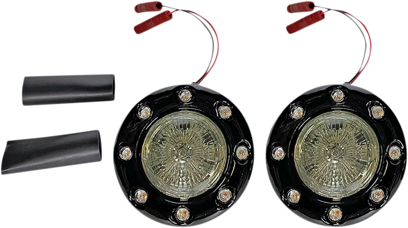 CUSTOM DYNAMICS ProBEAM® Bullet Ringz™ LED Rear Turn Signals - Black - Smoke
