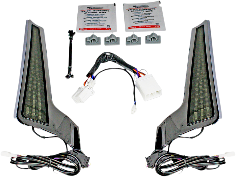 CUSTOM DYNAMICS Fascia Panels LED Auxiliary Lights - Chrome - Smoke - '06-'09