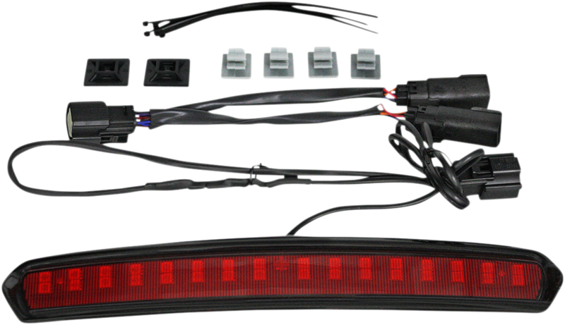 CUSTOM DYNAMICS High Mount Tour Pak (HMT) LED Light - Black/Red