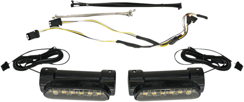 CUSTOM DYNAMICS Amber/White Engine Guard Light