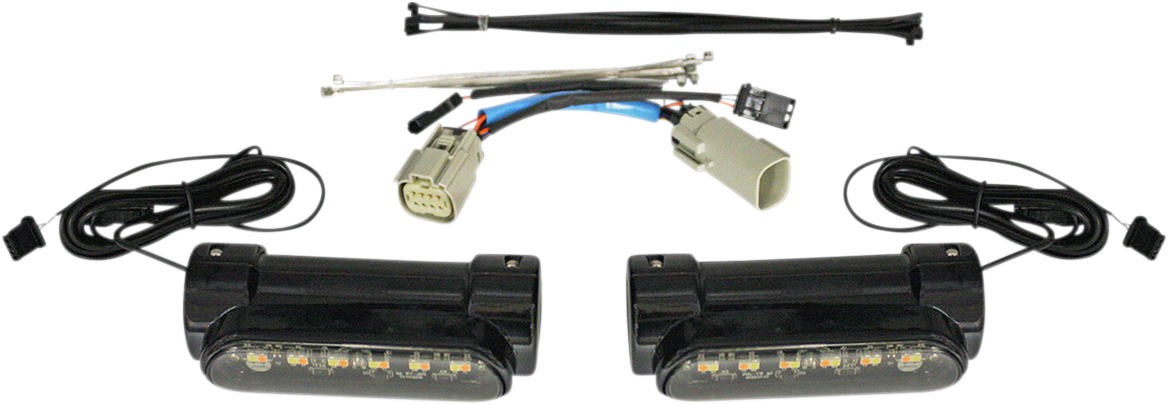 CUSTOM DYNAMICS Dynamic Amber/White Engine Guard LEDs - Tri Glide ...