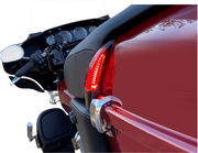 CUSTOM DYNAMICS Sequential Tour Pak Seat Back Rest LED Lights - Black/Red - FLH
