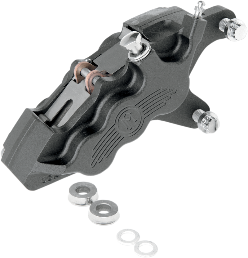 PERFORMANCE MACHINE (PM) 6 Piston Caliper - 11.5" - Right - Black Ops - '00-'07