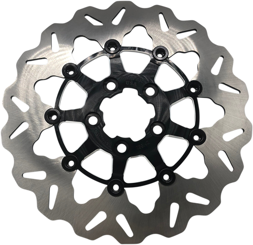 GBRAKES Rear Wave? Rotor - Black Carrier DF681CWS-C