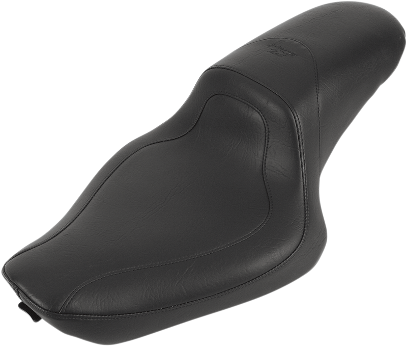 MUSTANG Fastback™ One-Piece 2-Up Seat - Stitched - Black - Sportster '04-'21 with 4.5 Gallon Tank