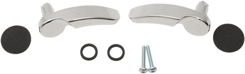DRAG SPECIALTIES Chrome Replacement Saddlebag Lid Handle Kit - FL '14-'23