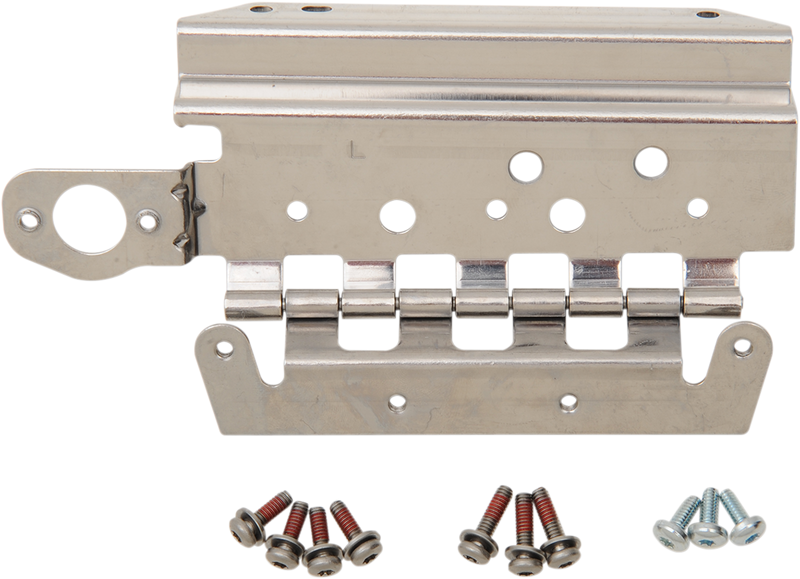 DRAG SPECIALTIES Chrome Replacement Saddlebag Lid Hinge Kit - Left - FL '14-'23