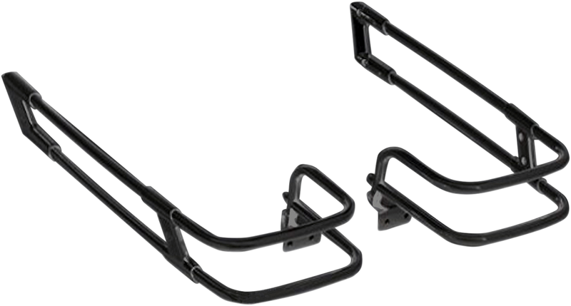 DRAG SPECIALTIES Black Saddlebag Guard Rails Kit - FL '14-'24