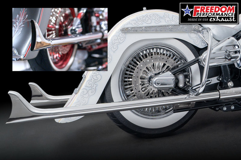 HARLEY SOFTAIL FISHTAILZ 1.875" SLIP-ONS CHECK DESCRIPTION FOR FITMENT