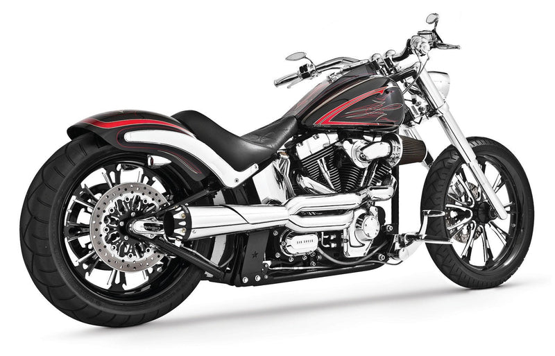 FREEDOM EXHAUST - SOFTAIL 2-INTO-1 "HIGH" AMERICAN OUTLAW