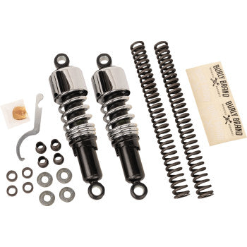 BURLY BRAND Suspension Kit - Slammer - Chrome - FLH / FLT '80 - '13