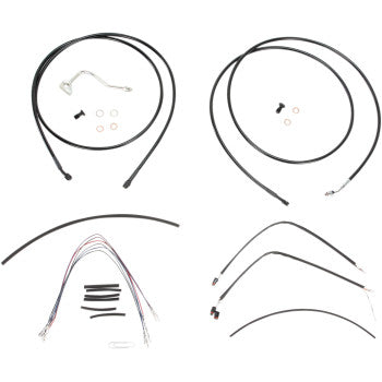 BURLY BRAND Control Kit - 15" Ape Hanger Handlebars - ABS