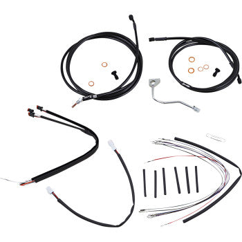BURLY BRAND Control Kit - 18" Ape Hanger Handlebars - ABS