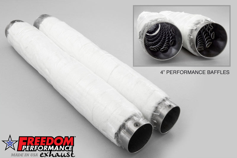 FREEDOM EXHAUST FPE 4" & 4.5" SLIPONS BAFFLES PAIR ALL (SPECIAL ORDER)