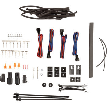 PAUL YAFFE BAGGER NATION Bag Bolts Taillight Kit with Lightning Bolt - Run/Brake/Turn - Black