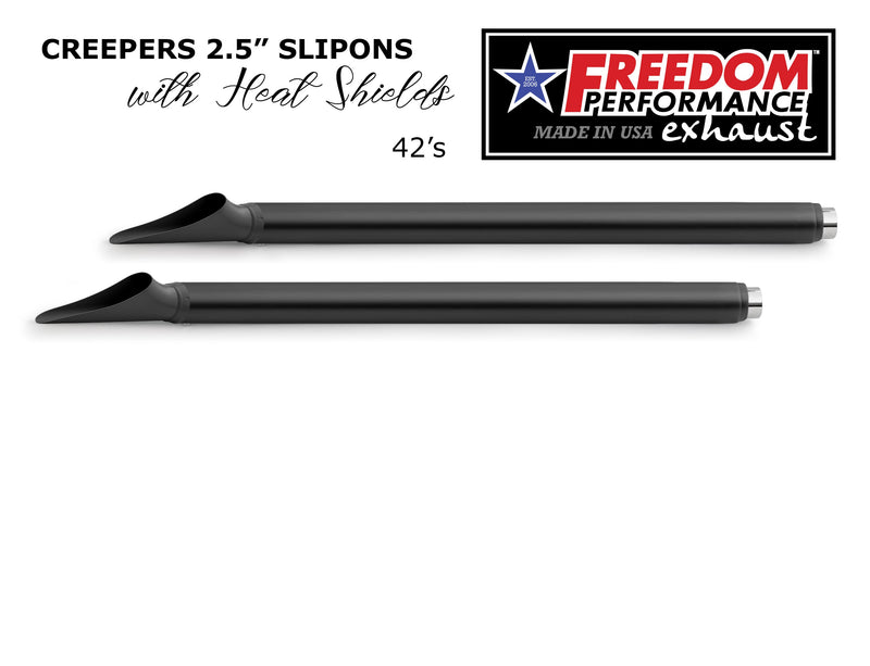 HARLEY TOURING SHARKTAIL & CREEPER 2.5" SLIP-ONS BUNDLE *CHECK DESCRIPTION FOR YEAR FITMENTS*