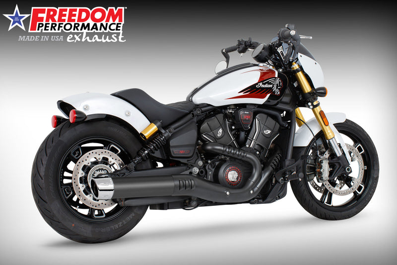 INDIAN  2025-PRESENT SCOUT 101-CLASSIC-SUPER-SPORT-BOBBER 4" SLIP-ON BUNDLE