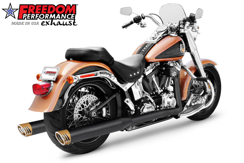 HARLEY SOFTAIL 4" RACING TRUE-DUAL FULL SYSTEM CLASSIC 1986-2017