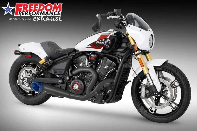 INDIAN SCOUT 2025-PRESENT 101-CLASSIC-SUPER-SPORT-BOBBER 4.5" 2 INTO 1 TURN-OUT BUNDLE